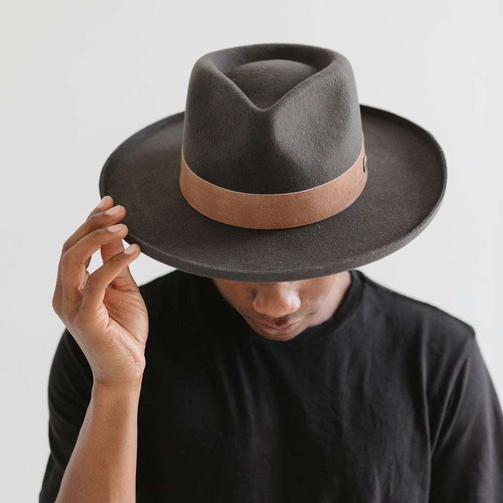 The Dolly - 100% Wool Hat | Black Felt Cowboy Hat M/L (59) / Black